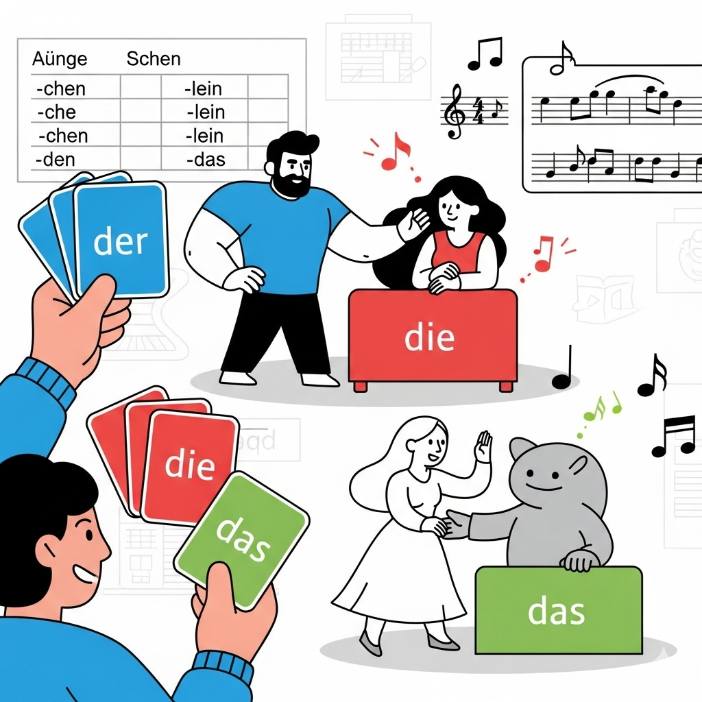 ۵ روش خلاقانه برای حفظ جنسیت اسامی آلمانی (der-die-das)